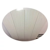 Реечный потолок Албес - Светло-бежевый штрих на белом 4000x200