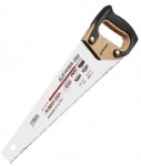 Ножовка Stayer Rubber Grip по дереву обрезиненная деревянная ручка 3D-заточка закаленный зуб TPI7 3,5мм 400мм