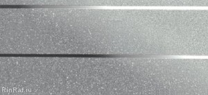 Реечный потолок Cesal - Серебро с хромом 3000x150