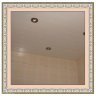 Комплект потолка д/ванной 1,95х1,9м HL0106 белый жемчуг с металлической полосой (алюм.)