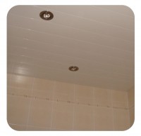 Качественный реечный потолок белый матовый в комплекте- Размер 2,4. х 1,3 м.