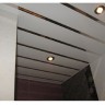 Качественный реечный потолок белый с хром вставкой  в комплекте - Размер 2.20 м. x 1,67 м
