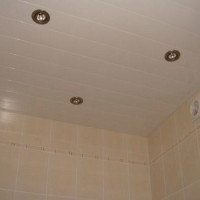 Бесщелевой реечный потолок в ванную белый матовый - Размер 1,7 м. х 1,65 м.
