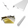 (10S_4) Размер 2,2 м. x 2 м. - Алюминиевые подвесные потолки 10 см. белые матовые в комплекте