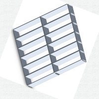 Грильято metallic blinds матовый 300-75