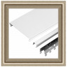 Качественный реечный потолок в комплекте белый глянцевый в комплекте - Размер 2,8 x 1,3 м.