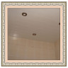 Качественный реечный потолок в комплекте белый глянцевый в комплекте - Размер 2,8 x 1,3 м.