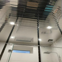Качественный реечный потолок супер хром без вставки - Размер комплект 1,6 м. х 0,75 м.