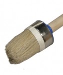Кисть круглая натуральная щетина деревянная ручка 50мм