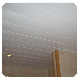 Реечный потолок 2.1 х 1.48 м Белый матовый с белой вставкой
