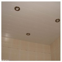 Подвесной потолок в ванную - Размер 1.91м x 1.85м. белый матовый
