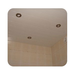 Реечный потолок в ванну базовый пакет RinRaf 2,8x2,8 м белый матовый