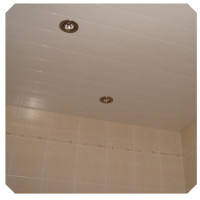 Качественный реечный потолок белый матовый в комплекте - Размер 2.4 м. х 2.8 м.