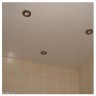 Подвесной реечный алюминиевый потолок для ванны - Белый 3.2 м x 3.45 м.