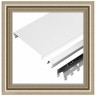 Качественный реечный потолок жемчужно белый в комплекте - Размер 1.55 м. x 1.9 м