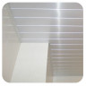 (3_BL) Реечный потолок белый матовый на балкон в комплекте - Размер 4 м. x 1.3 м.