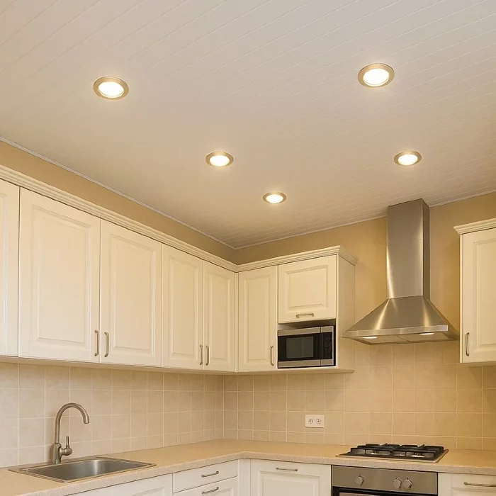 Реечный потолок белый матовый 2,83×3 м — Алюминиевый влагостойкий комплект для ванной и кухни