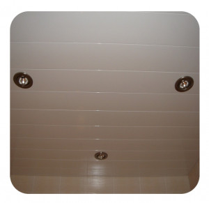 (588_D) Качественный реечный потолок белый матовый в ванную в комплекте - Размер 1,5 м. x 1,8 м.