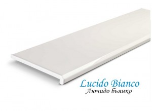 Подоконник Danke Lucido Bianco (глянцевый) длина 2,5 метра 400 мм
