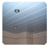 (8_D) Качественный реечный потолок Cesal белый матовый в комплекте - Размер 1,7 м. x 1,7 м.