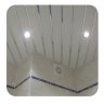 Наборный подвесной потолок Албес для туалета 1,94х1,17 м 100AS белый матовый/хром