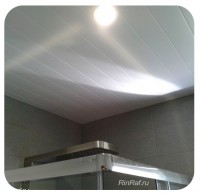Реечный потолок белый матовый в комплекте - Размер 2,45 м. x 1.92 м