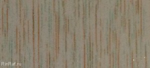 Реечный потолок Албес - Бежево-зеленый штрих на белом 3,6x150