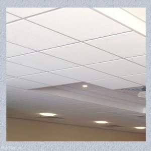 Металлический потолок armstrong Plain (белый) с антимикробным покрытием 600x600x15 Board