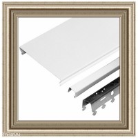 Алюминиевый реечный потолок белый матовый в комплекте - Размер 1.5 м. x 1.8 м.