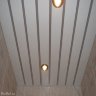 Комплект потолка реечного 2.28х2 метра - Цвет белый с металлик вставкой