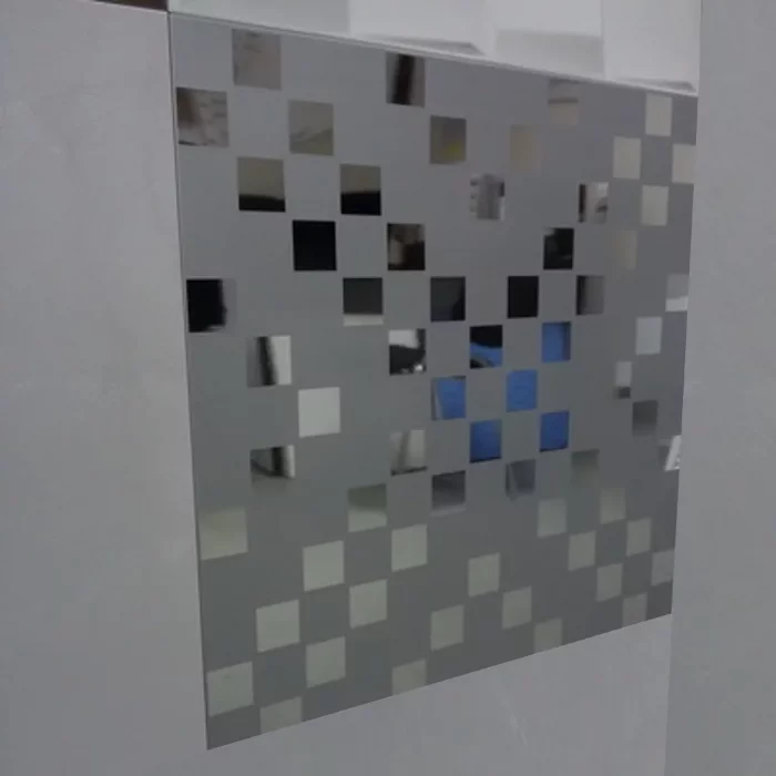 Кассетный потолок Cesal 300×300 Мозаика серебряная B46 — комплект под ваши размеры