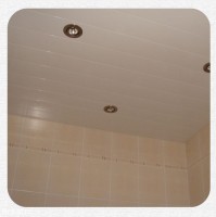 Качественный реечный потолок белый матовый в комплекте - Размер 2.33 м. x 1.85 м.