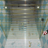 Качественный реечный потолок Cesal супер хром и вставка золото в комплекте- Размер 2,7 х 1,2 м