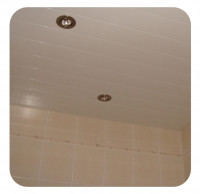 (8_D) Качественный реечный потолок Cesal белый матовый в комплекте - Размер 3,9 м. x 2,4 м.
