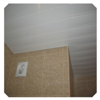 Размер 3 м. x 3 м. - Алюминиевый реечный потолок белый матовый с белой вставкой в комплекте
