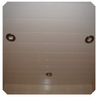 Качественный реечный потолок белый жемчуг в комплекте - Размер 2,25 м. x 1,85 м