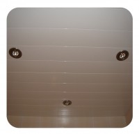 Подвесной реечный потолок Албес - Светло белый глянец 4 м x 2 м