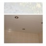Качественный реечный потолок белый мрамор 511 Cesal в комплекте - Размер 2,7 м. х 2 м.