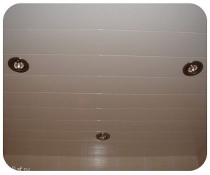 Качественный реечный потолок в комплекте белый жемчуг - Размер 2.3 м. x 1.5 м.