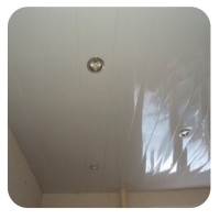 Качественный реечный потолок белый матовый в комплекте - Размер 1,8 м. x 3,9 м.