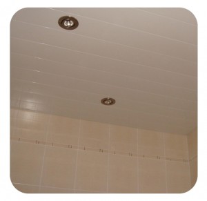 Качественный реечный потолок белый матовый Cesal в комплекте - Размер 1.65 м. х 2 м.