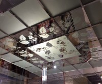 Зеркальный потолок "Виноградная лоза"