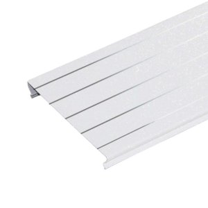 Панели для потолка - Белый жемчуг с металлической полосой 3x 200