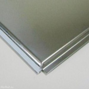 Подвесной потолок алюминиевый кассетный Люмсвет SKY ТY хром (0,5)