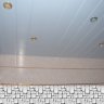 (8895_C) Качественный реечный потолок Cesal Белый Глянцевый в комплекте - Размер 1,79 м. x 1,79 м.