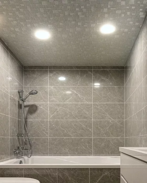 Кассетный потолок Cesal 300×300 B32 Мозайка металлик — комплект 2 × 3 м