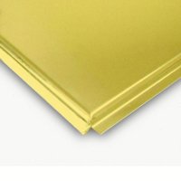 Подвесной потолок алюминиевый кассетный Люмсвет SKY Т15 золото (0,5)