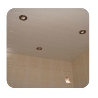 Реечный потолок в ванну избранная комплектация RinRaf 1,95x1,95 м белый матовый