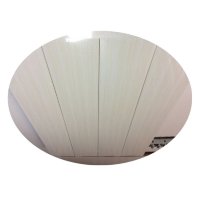 Реечный потолок Албес - Светло-бежевый штрих на белом 4000x200
