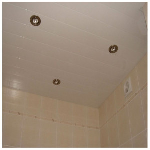 Качественный реечный потолок белый матовый в комплекте - Размер 1.5 м. x 2.25 м.